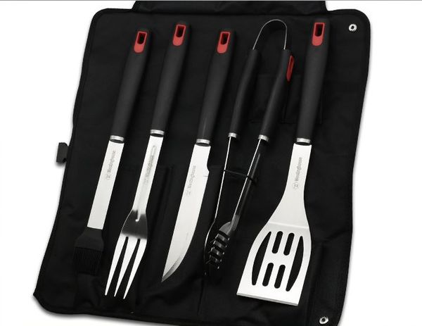 summer outdoor portable multifuntion stainless steel barbecue 5 sets of fork shovels brush clips knives travel picnics kitchenware set
summer outdoor portable multifuntion stainless steel barbecue 5 sets of fork shovels brush clips knives travel picnics kitchenware set