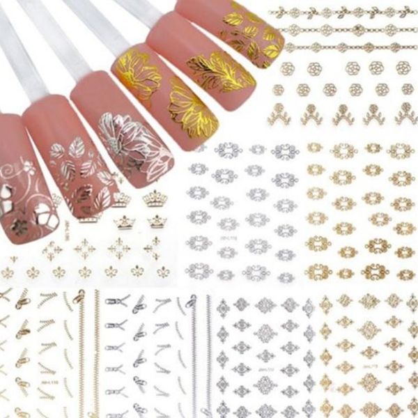 12pcs/set nails sticker gold sliver manicure nail art decals form fringe diy sencil 3d styling beauty tool decoration ju18, Black
12pcs/set nails sticker gold sliver manicure nail art decals form fringe diy sencil 3d styling beauty tool decoration ju18, Black