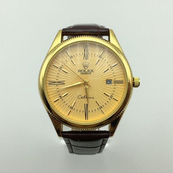 New 2018 high quality Swiss movement luxury brand watches leather brown water resistant fashion watches for mens quartz watch gold
New 2018 high quality Swiss movement luxury brand watches leather brown water resistant fashion watches for mens quartz watch gold
