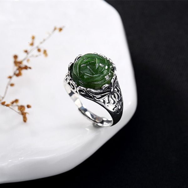 kjjeaxcmy boutique jewelry s925 sterling silver antique inlaid and field jade peony flower butterfly butterfly opening ring, Golden;silver
kjjeaxcmy boutique jewelry s925 sterling silver antique inlaid and field jade peony flower butterfly butterfly opening ring, Golden;silver