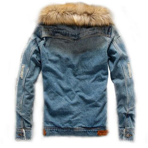 Regular Fashion Male Winter Added Heat To Keep Warm Heavy Hair Collar Denim Jacket Men Slim Fit Pure Color Casual Cowboy coat
Regular Fashion Male Winter Added Heat To Keep Warm Heavy Hair Collar Denim Jacket Men Slim Fit Pure Color Casual Cowboy coat
