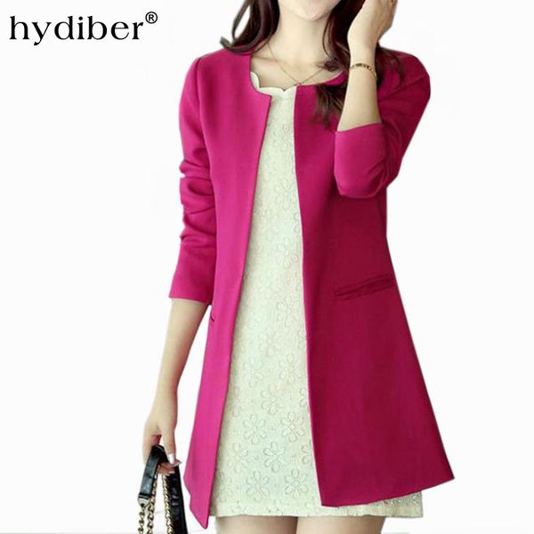 wholesale-2016 women long blazer jackets 4 colors new fashion solid casual plus size coat blazer feminino, White;black
wholesale-2016 women long blazer jackets 4 colors new fashion solid casual plus size coat blazer feminino, White;black