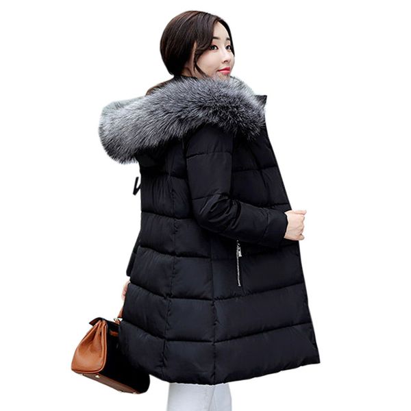winter women coat doen coon large size outerwear 2017 new hooded big fur collar warm thick parkas female fashion jacket x134, Black
winter women coat doen coon large size outerwear 2017 new hooded big fur collar warm thick parkas female fashion jacket x134, Black