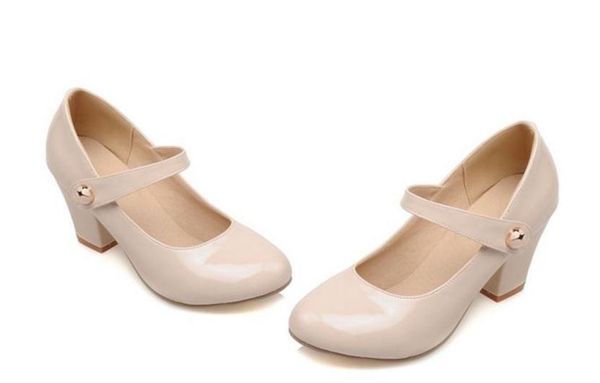 send spring and autumn new style single shoes coarse heel high heel round head women shoes, Black
send spring and autumn new style single shoes coarse heel high heel round head women shoes, Black