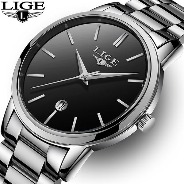 lige new men's watch fashion quartz watch men's steel date calendar waterproof sports relogio masculino, Slivery;brown
lige new men's watch fashion quartz watch men's steel date calendar waterproof sports relogio masculino, Slivery;brown