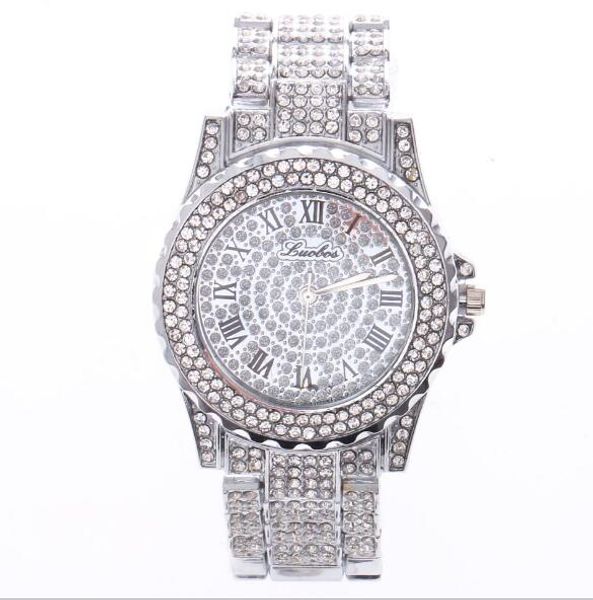 gold silvery rose gold luxurious paved crystal quartz rome steel strip wrist watch high-grade fashion man woman quartz wrist watch, Slivery;brown
gold silvery rose gold luxurious paved crystal quartz rome steel strip wrist watch high-grade fashion man woman quartz wrist watch, Slivery;brown
