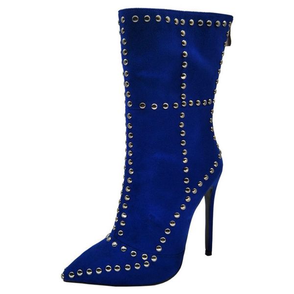 kolnoo 2018 new handcrafted ladies stiletto mid-boots rivets spikes pointed toe party prom high heel fashion booties x184, Black
kolnoo 2018 new handcrafted ladies stiletto mid-boots rivets spikes pointed toe party prom high heel fashion booties x184, Black