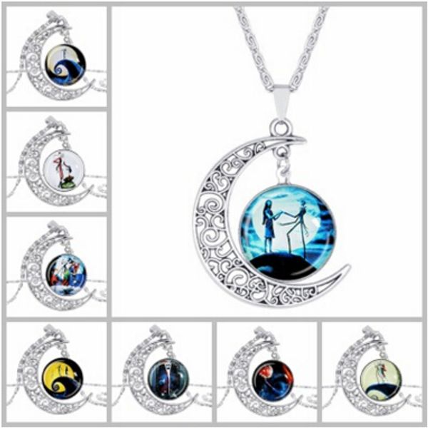 кошмар перед рождественским временем gem ожерелье кабошон подвески стекло ожерелья ювелирные изделия для женщин рождество на день святого ва, Silver
кошмар перед рождественским временем gem ожерелье кабошон подвески стекло ожерелья ювелирные изделия для женщин рождество на день святого ва, Silver