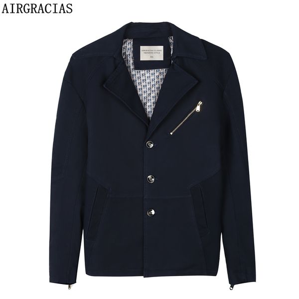 airgracias brand mens jacket spring fashion overcoat men clothes 98% cotton casual men jackets coats solid color outwear 818, Black;brown
airgracias brand mens jacket spring fashion overcoat men clothes 98% cotton casual men jackets coats solid color outwear 818, Black;brown