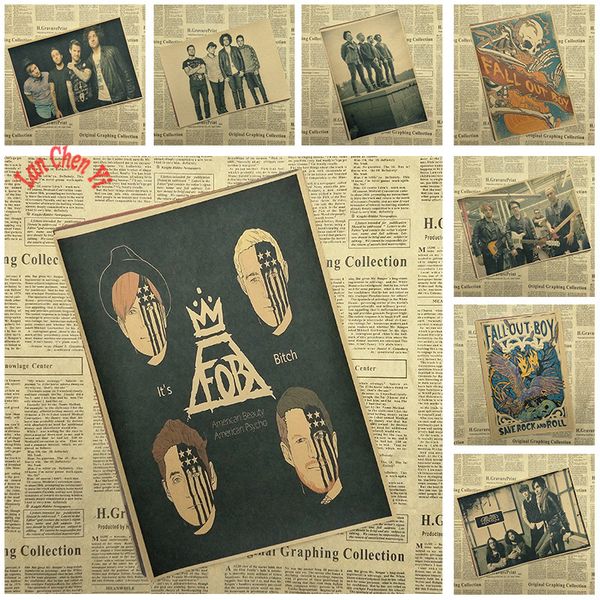 fall out boy rock band music kraft paper poster vintage printing drawing core decorative painting
fall out boy rock band music kraft paper poster vintage printing drawing core decorative painting