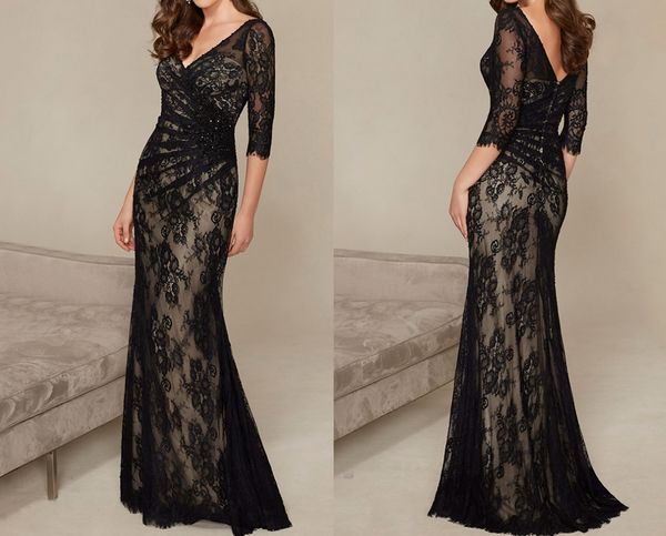 black elegant fashion v-neck half sleeve beaded lace appliques mermaid long evening mother of the bride dresses hy1540, Black;red
black elegant fashion v-neck half sleeve beaded lace appliques mermaid long evening mother of the bride dresses hy1540, Black;red