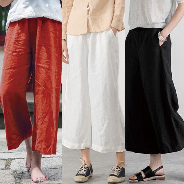 baggy pants women cotton pants soft wide leg elastic waist solid casual loose female summer trousers plus size 3xl 4xl 5xl, Black;white
baggy pants women cotton pants soft wide leg elastic waist solid casual loose female summer trousers plus size 3xl 4xl 5xl, Black;white