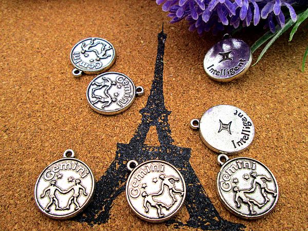 36pcs constellation charms, antique silve constellation gemini 18*20mm star sign charm pendant, Bronze;silver
36pcs constellation charms, antique silve constellation gemini 18*20mm star sign charm pendant, Bronze;silver