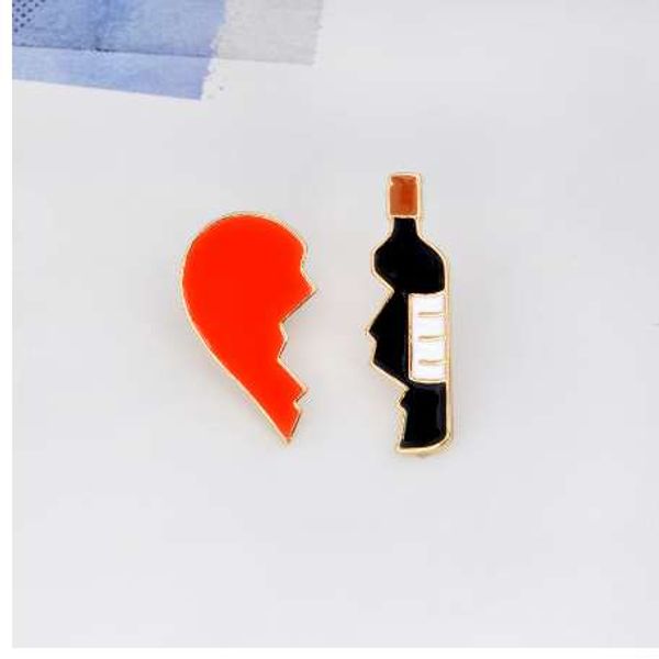 2pcs/set broken heart wine bottle brooch metal enamel red black brooches pins denim jacket bag pin badge jewelry for girls boys, Gray
2pcs/set broken heart wine bottle brooch metal enamel red black brooches pins denim jacket bag pin badge jewelry for girls boys, Gray