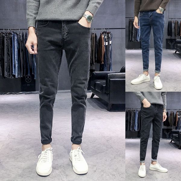 biker jeans men retro fashion casual stretch slim fit pencil pants autumn new male clothes streetwear hip hop denim trousers, Blue
biker jeans men retro fashion casual stretch slim fit pencil pants autumn new male clothes streetwear hip hop denim trousers, Blue