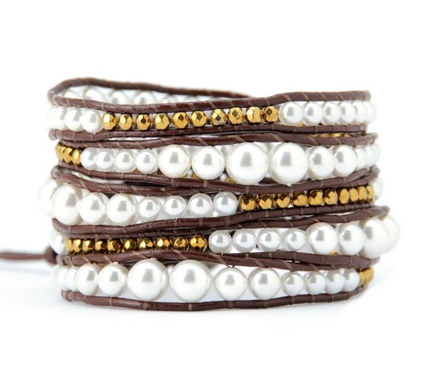 new graduated shell pearls leather wrap bracelet natural pearl bead bracelet beads jewelry mother's day gifts dropshipping, Golden;silver
new graduated shell pearls leather wrap bracelet natural pearl bead bracelet beads jewelry mother's day gifts dropshipping, Golden;silver