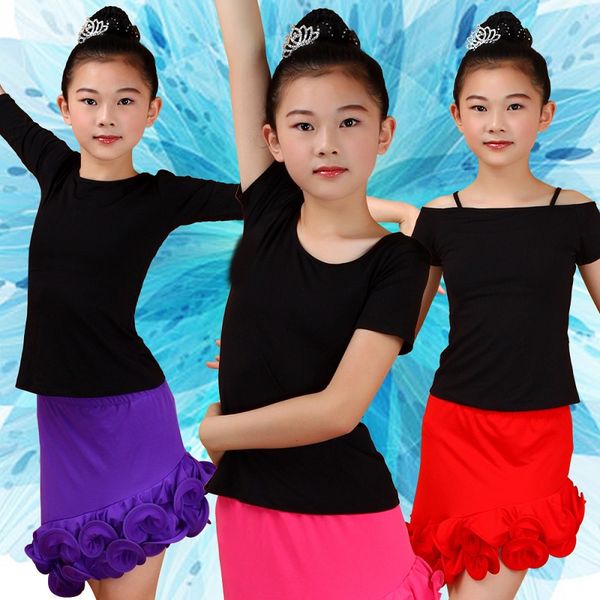2018 new girls latin dance sale rumba cha cha samba for children latino practice dancing clothes not including skirt, Black;red
2018 new girls latin dance sale rumba cha cha samba for children latino practice dancing clothes not including skirt, Black;red
