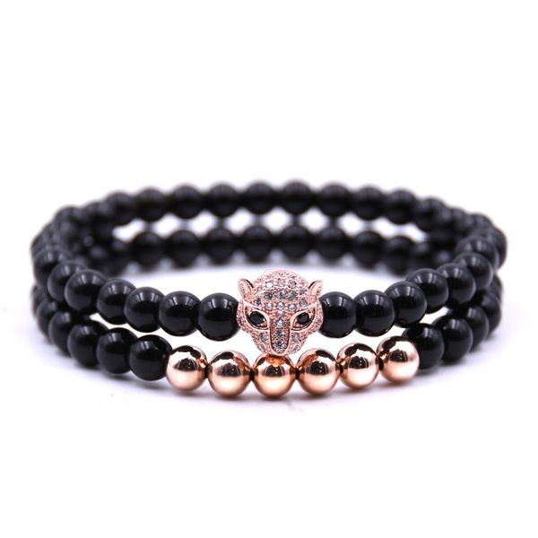 2pcs/set charm natural stone bracelets golden&black&silver&rose gold leopard head men's bracelets for women men
2pcs/set charm natural stone bracelets golden&black&silver&rose gold leopard head men's bracelets for women men