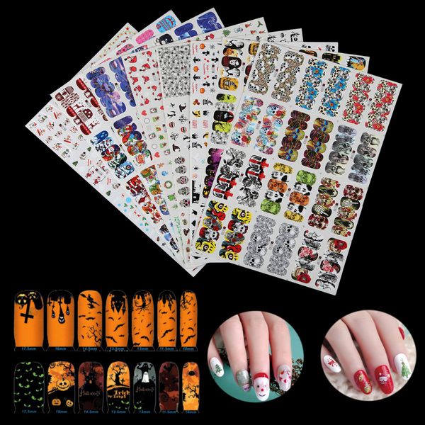 8 styles christmas nail art water transfer stickers foil snowman owl skull diy image full cover half cover decal wrap, Black
8 styles christmas nail art water transfer stickers foil snowman owl skull diy image full cover half cover decal wrap, Black