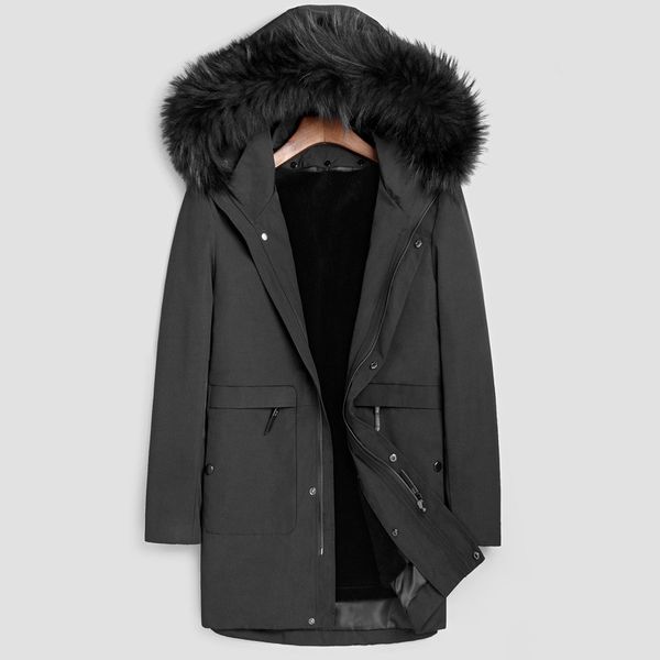 raccoon fur collar down jacket mens winter parka real fur snow coat windbreaker thickening warm overcoat 2018 male clothing, Black
raccoon fur collar down jacket mens winter parka real fur snow coat windbreaker thickening warm overcoat 2018 male clothing, Black