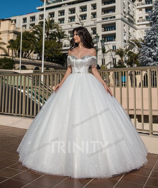 elegant white lace/tulle off shoulder ball gown wedding dresses bridal pageant dresses wedding attire dresses custom size 2-16 zw713254
elegant white lace/tulle off shoulder ball gown wedding dresses bridal pageant dresses wedding attire dresses custom size 2-16 zw713254