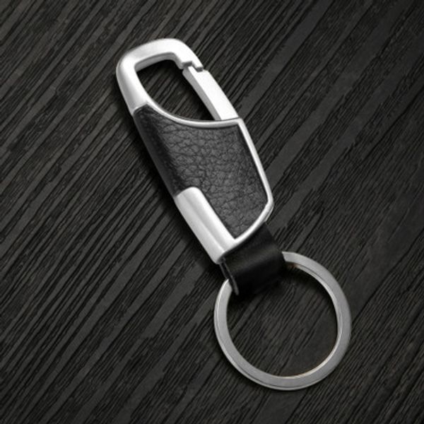 2018 men 's business leather car metal explosions key chain custom creative waist hanging promotional gifts, Silver
2018 men 's business leather car metal explosions key chain custom creative waist hanging promotional gifts, Silver