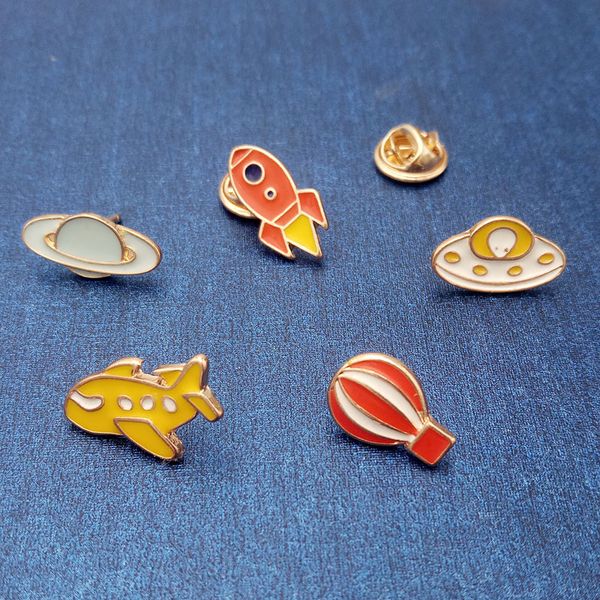 space aerospace series aircraft rocket air balloon airship small size cute alloy enamel brooches pins mini lapel pins for mens women, Gray
space aerospace series aircraft rocket air balloon airship small size cute alloy enamel brooches pins mini lapel pins for mens women, Gray