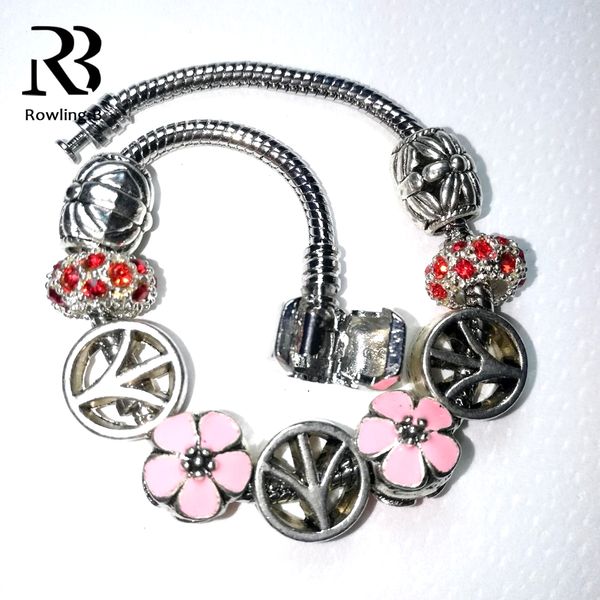 rowling.b rb trendy jewelry antique silver charm bracelet & bangle with flower crystal ball women wedding valentine's day gift, Black
rowling.b rb trendy jewelry antique silver charm bracelet & bangle with flower crystal ball women wedding valentine's day gift, Black