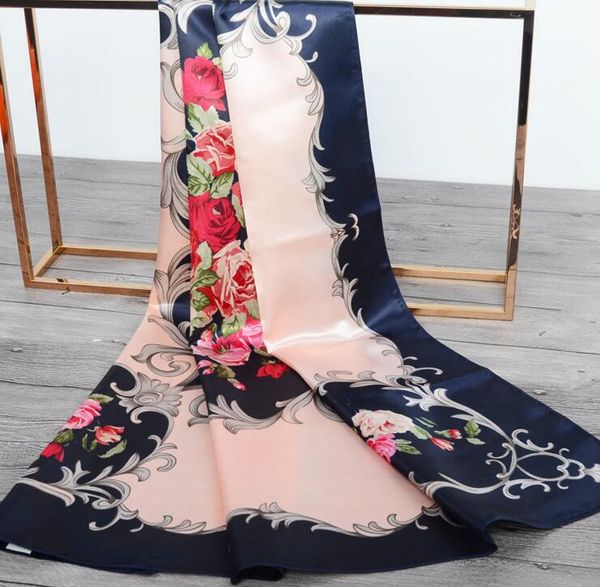 europe and the united states new 90cm printing silk satin scarf scarves big square scarf manufacturers wholesale, Blue;gray
europe and the united states new 90cm printing silk satin scarf scarves big square scarf manufacturers wholesale, Blue;gray