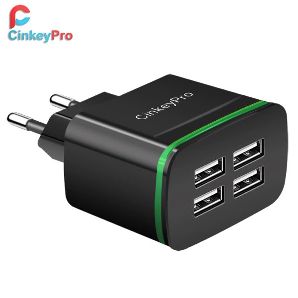 

CinkeyPro USB зарядное устройство для iPhone Samsung Android 5V 4A 4-портовый мобильный телефон унив