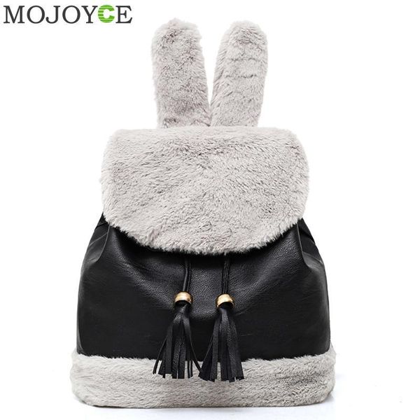 women fashion leisure backpack pu leather rabbit-ear shape backpack travel winter soft plush tassels backpacks for teenager girl
women fashion leisure backpack pu leather rabbit-ear shape backpack travel winter soft plush tassels backpacks for teenager girl