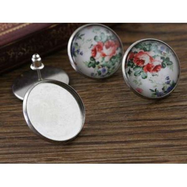 ( no fade ) 20mm 10pcs stainless steel earring studs,earrings blank/base,fit 20mm glass cabochons,buttons;(l5-21), White
( no fade ) 20mm 10pcs stainless steel earring studs,earrings blank/base,fit 20mm glass cabochons,buttons;(l5-21), White