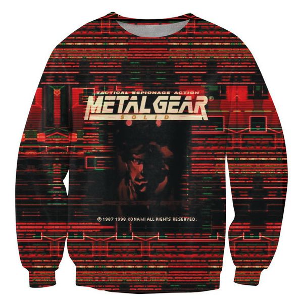 новое прибытие мода мужчины / женщины metal gear твердые смешно 3d печатных толстовка стиль мода повседневная толстовка b192, Black
новое прибытие мода мужчины / женщины metal gear твердые смешно 3d печатных толстовка стиль мода повседневная толстовка b192, Black