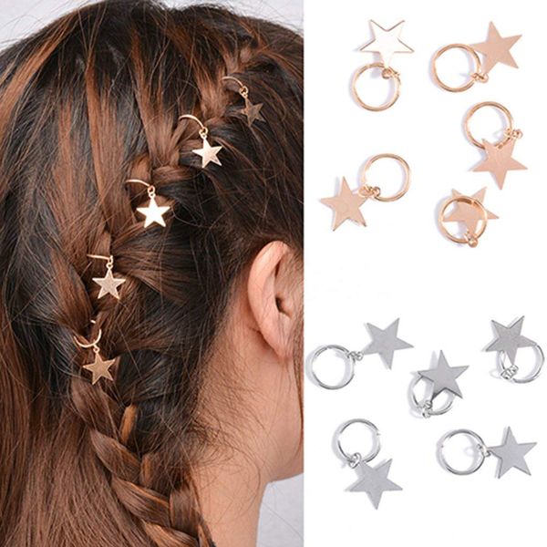 licg-10pcs lady girls cute shiny silver & gold star hair rings braids plaits hair clips metal cuffs decoration braiding h, Golden;white
licg-10pcs lady girls cute shiny silver & gold star hair rings braids plaits hair clips metal cuffs decoration braiding h, Golden;white