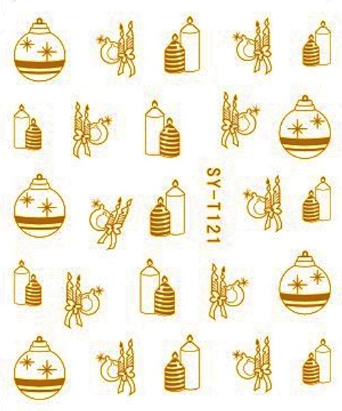 6 packs / lot gold/ silver water stickers metallic nail decals xmas tree deer snow flake syt121-126, Black
6 packs / lot gold/ silver water stickers metallic nail decals xmas tree deer snow flake syt121-126, Black