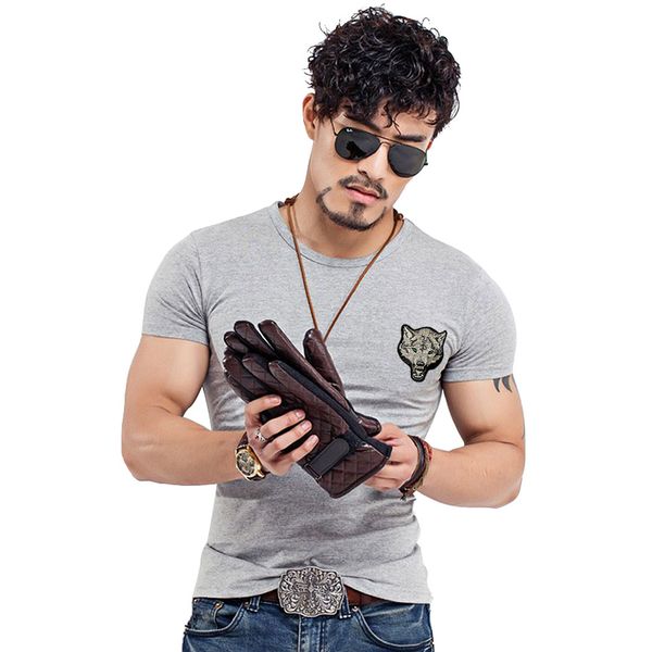 print brand men's wolf embroidery tshirt cotton short sleeve t shirt spring summer casual men's o neck slim t-shirts size s-5xl, White;black
print brand men's wolf embroidery tshirt cotton short sleeve t shirt spring summer casual men's o neck slim t-shirts size s-5xl, White;black