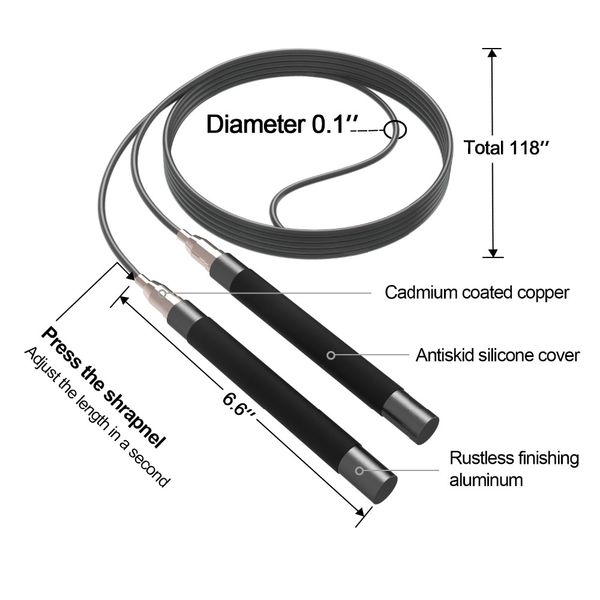 skipping self -locking jump rope high speed bearing crossfit skipping 3m adjustable training jumping ropes with bag
skipping self -locking jump rope high speed bearing crossfit skipping 3m adjustable training jumping ropes with bag