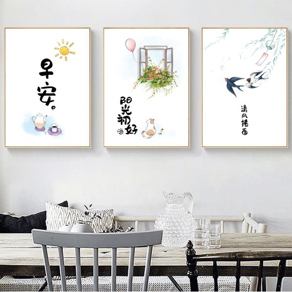 good morning chinese style birds wall art nordic poster print canvas painting decorative picture for living room home decor
good morning chinese style birds wall art nordic poster print canvas painting decorative picture for living room home decor