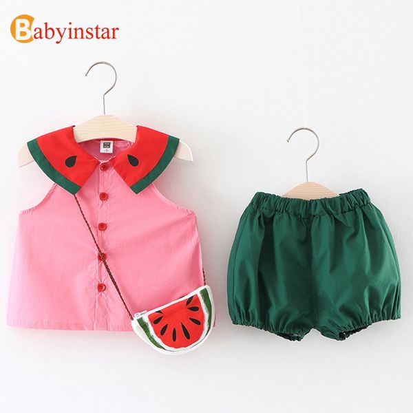 babyinstar 2018 summer stylish cartoon watermelon cotton tank + solid shorts baby girl vest sets clothes set with small bag, White
babyinstar 2018 summer stylish cartoon watermelon cotton tank + solid shorts baby girl vest sets clothes set with small bag, White