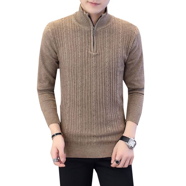 nice autumn and winter new fashion casual men half-high zipper collar casual sweater long sleeve knitting pullover sweater, White;black
nice autumn and winter new fashion casual men half-high zipper collar casual sweater long sleeve knitting pullover sweater, White;black