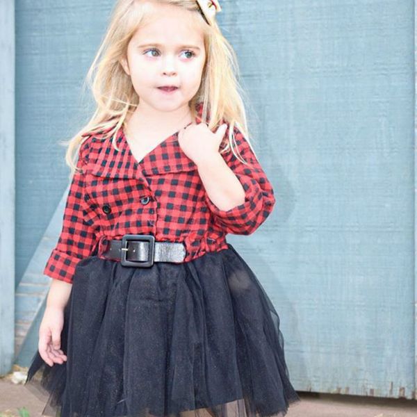 christmas girls dresses children red plaid with black tutu tulle dress fashion kids holiday clothes, Red;yellow
christmas girls dresses children red plaid with black tutu tulle dress fashion kids holiday clothes, Red;yellow