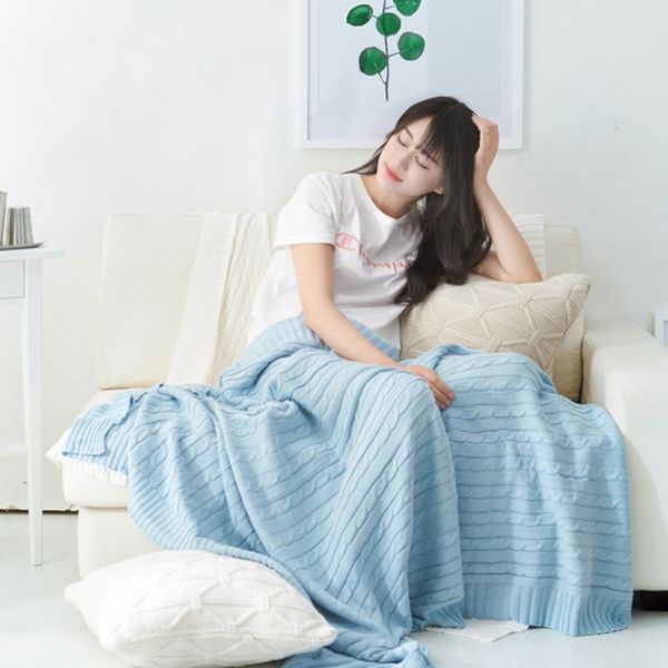 2 size solid plaid cotton polyester throw blanket throw sofa bed car travel wool thread knitted blanket bedroom decoration
2 size solid plaid cotton polyester throw blanket throw sofa bed car travel wool thread knitted blanket bedroom decoration