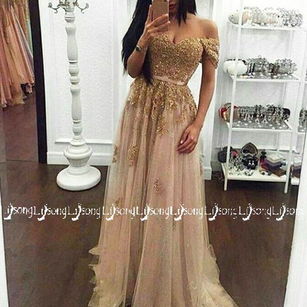 gold sequin appliques off shoulder prom dresses vestido de festa evening maxi gown flowing custom made a-line long prom dress, Black
gold sequin appliques off shoulder prom dresses vestido de festa evening maxi gown flowing custom made a-line long prom dress, Black