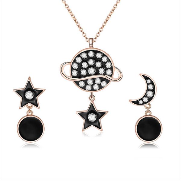 fashion creative jewelry sets alloy star moon crystal necklace earrings jewelry set for women gift 61172640, Silver
fashion creative jewelry sets alloy star moon crystal necklace earrings jewelry set for women gift 61172640, Silver