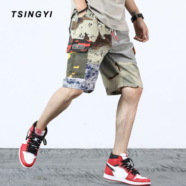 tsingyi summer patchwork camouflage mens cargo shorts camo hip hop streetwear cotton multi pockets loose men shorts, Black
tsingyi summer patchwork camouflage mens cargo shorts camo hip hop streetwear cotton multi pockets loose men shorts, Black
