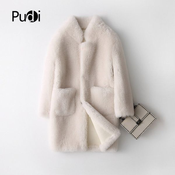 pudi a17833 real wool шуба куртка над размер parka женщин зима теплая подлинной овечьей шубы кремового цвета, Black
pudi a17833 real wool шуба куртка над размер parka женщин зима теплая подлинной овечьей шубы кремового цвета, Black