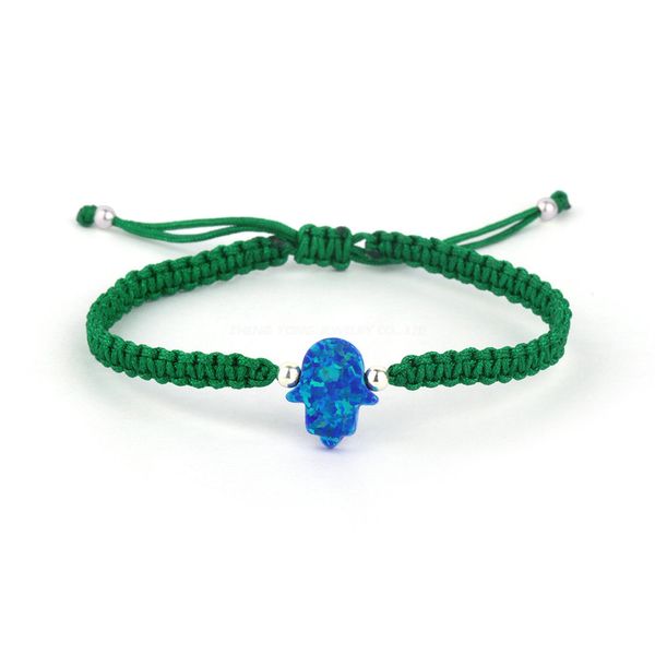 new arrival hand made hamsa opal (op27)nylon chain bracelet with 3mm 925 sterling silver beads, Golden;silver
new arrival hand made hamsa opal (op27)nylon chain bracelet with 3mm 925 sterling silver beads, Golden;silver