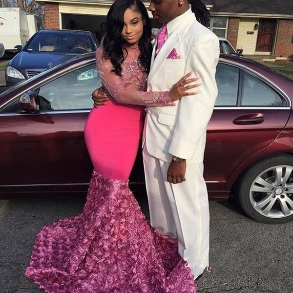 african long sleeves evening dresses see through appliques mermaid prom dresses 2018 rose train 2k18 women formal party gowns vestidos, Black;red
african long sleeves evening dresses see through appliques mermaid prom dresses 2018 rose train 2k18 women formal party gowns vestidos, Black;red