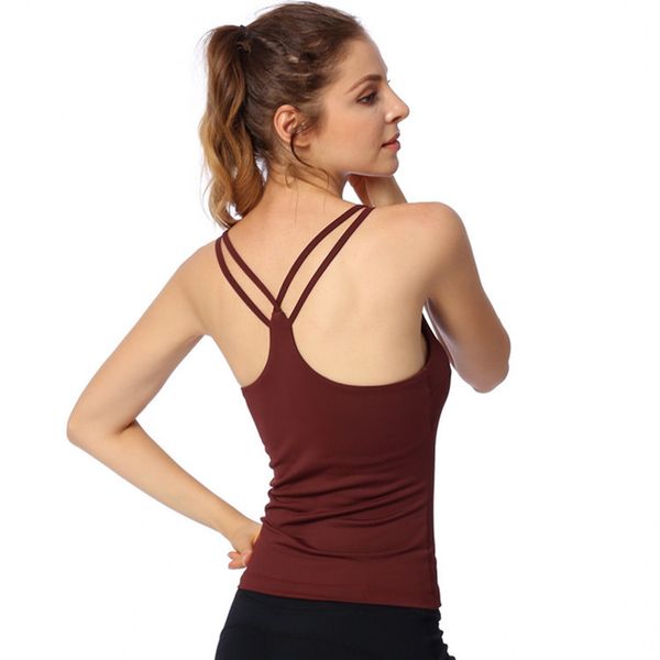 2018 summer yoga vest with chest cushion sport sling underwear running fitness quick dry sports vest, White;black
2018 summer yoga vest with chest cushion sport sling underwear running fitness quick dry sports vest, White;black