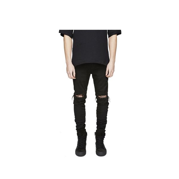 mens distressed ripped biker jeans pants fashion mens skinny slim long trousers solid color jeans pants, Blue
mens distressed ripped biker jeans pants fashion mens skinny slim long trousers solid color jeans pants, Blue